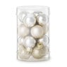 Box met kerstballen - goudkleurig - ø2.5 cm- set van 16